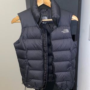 The North Face black puffer vest